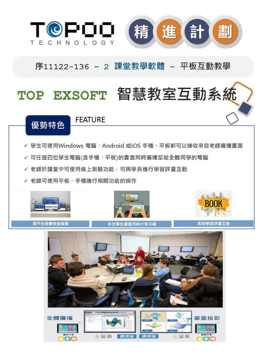 TOP EXSOFT 智慧教室互動系統